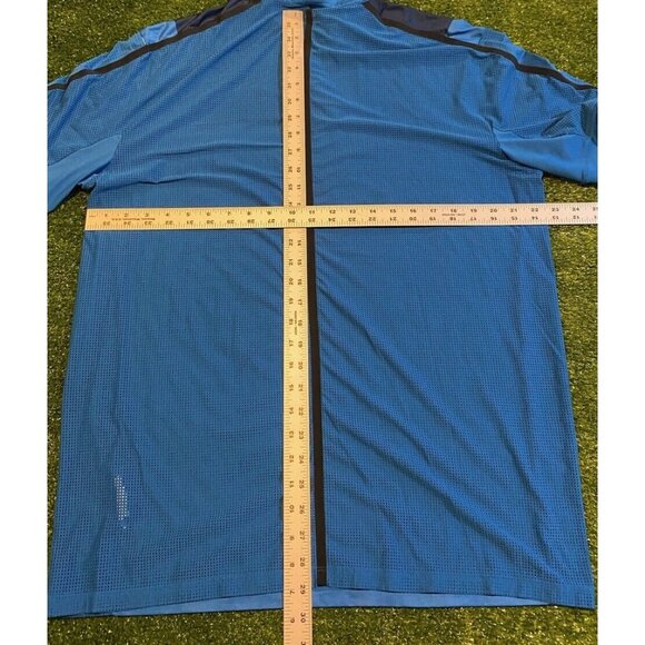 Nike shirt mens large blue black tiger woods collection oakmont polo stretch 26 - Picture 9 of 10